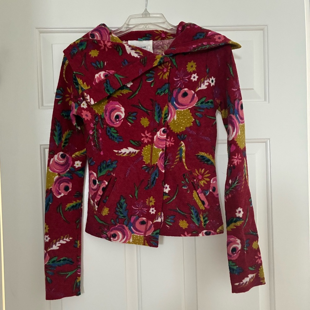 Sparrow Red Floral Women's Blazer